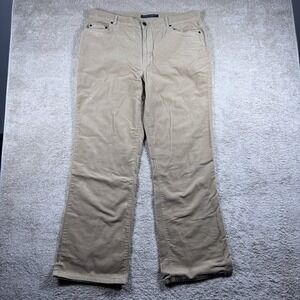 Lauren Ralph Lauren Tan Corduroy Pants Women's Size 16 VTG 90s Y2K